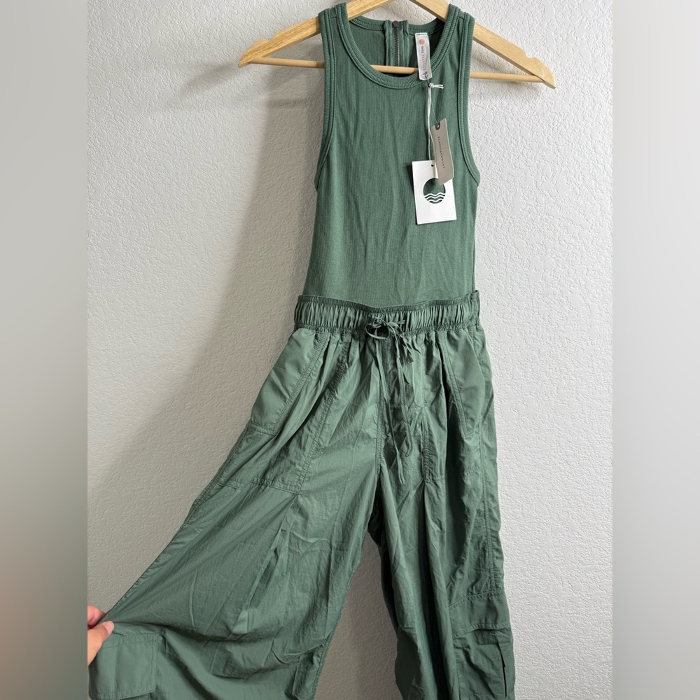 Anthropologie Olive Green Utility Jumpsuit - Picture 16 of 16